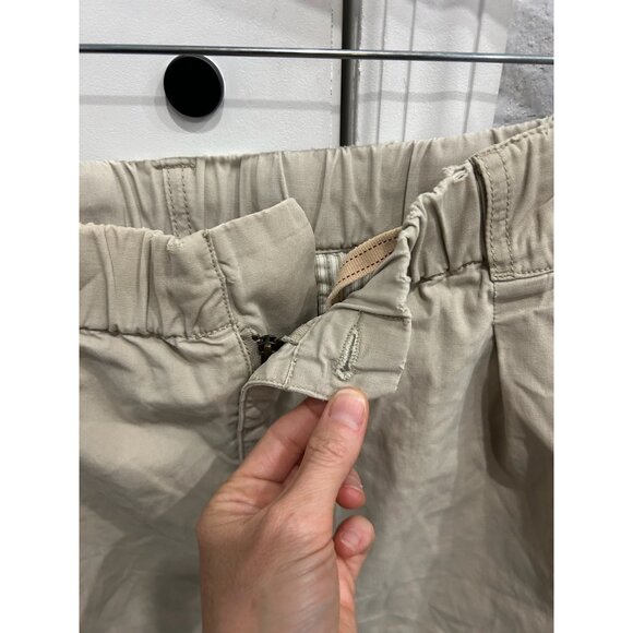 Tommy Bahama Cargo Shorts Beige Cotton Elastic Waist Button Closure Sz Large - Picture 4 of 8